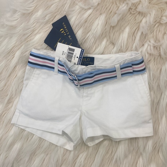 Ralph Lauren Polo shorts white 2T - Picture 1 of 4